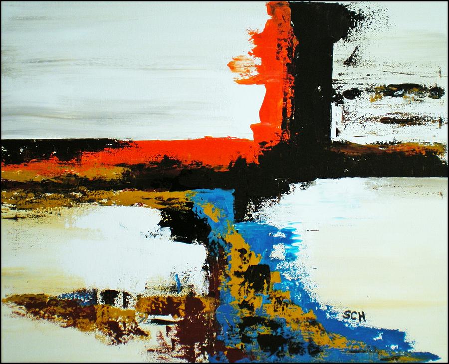 Abstract Painting - Been Through The Desert On A Horse Named Diamond by Scott Haley Abstract Painting - Been Through The Desert On A Horse Named Diamond by Scott Haley