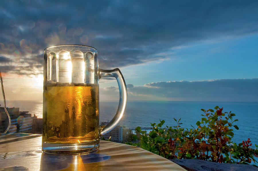 Beer at sunset Photograph by Fabrizio Troiani
