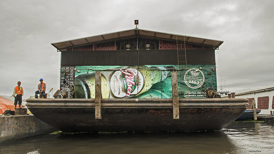 Beer Barge - Iquitos, Peru Photograph by Allen Sheffield - Fine Art America