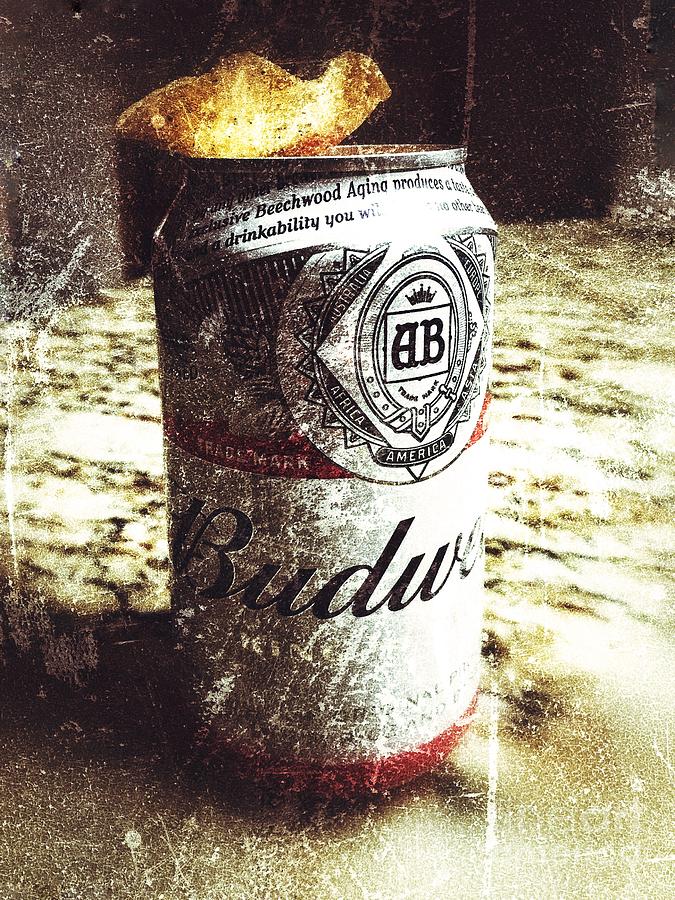 Beer Can With Tortilla Chip Photograph