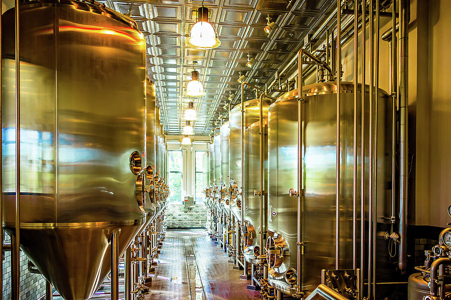 Beer Distillery Brewing Equipment Photograph by Alex Grichenko