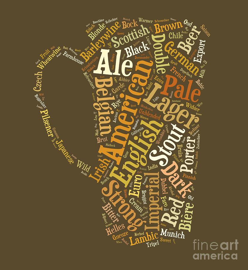 Beer Lovers Tee Digital Art by Edward Fielding