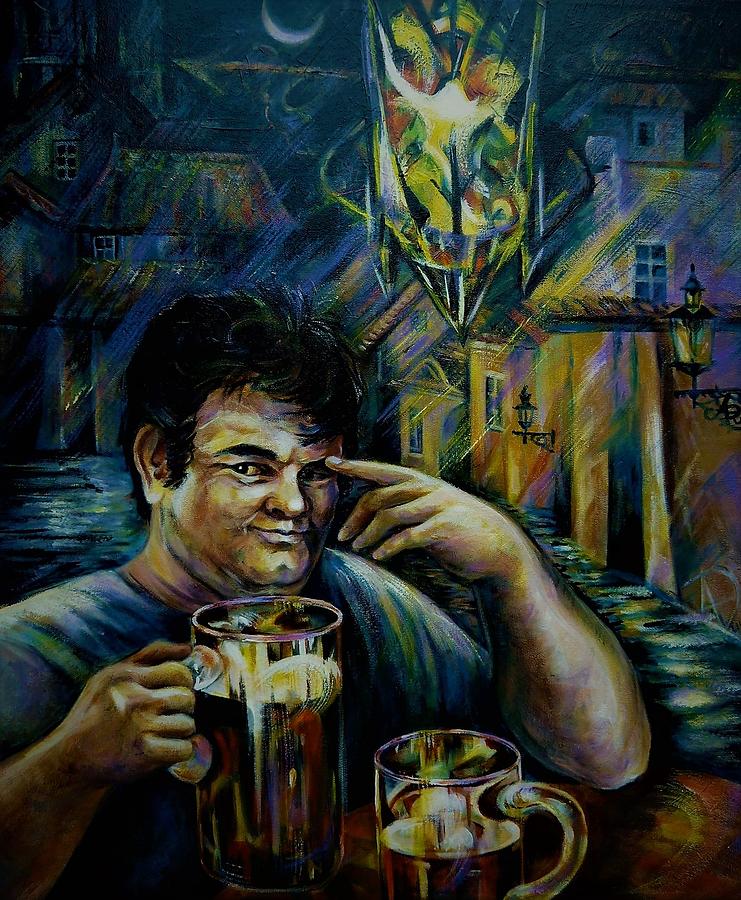 Beer of Prague Painting by Anna Duyunova