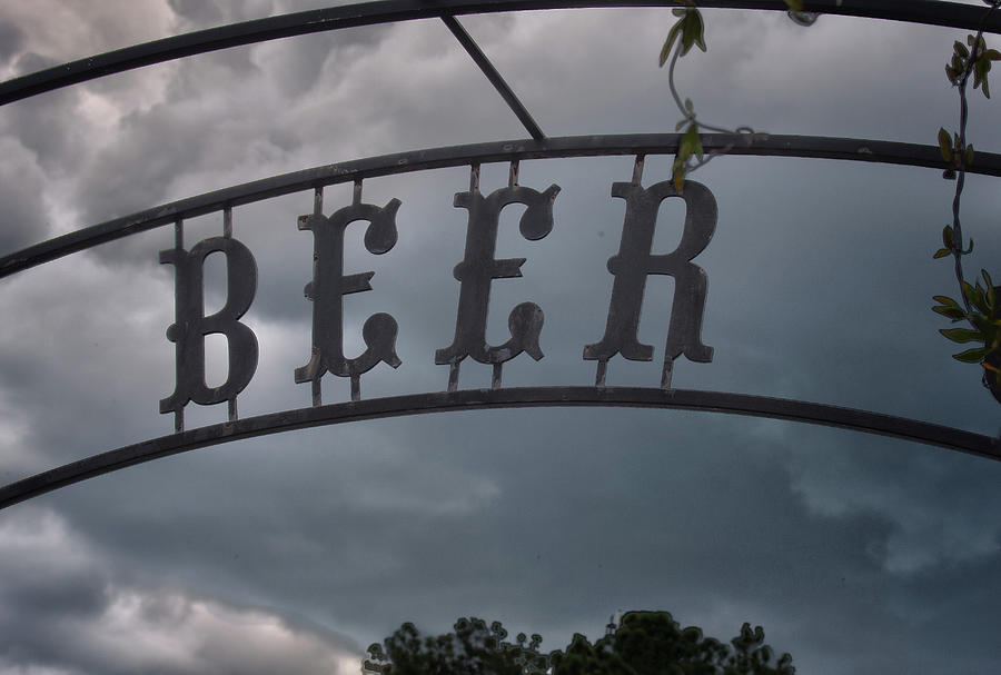 Beer Sign Photograph by Eugene Campbell