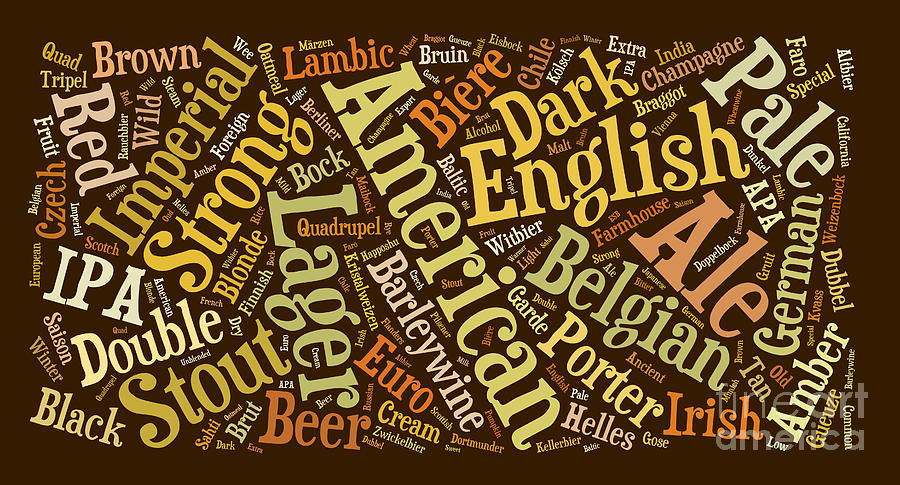 Beer Word Cloud Photograph by Edward Fielding