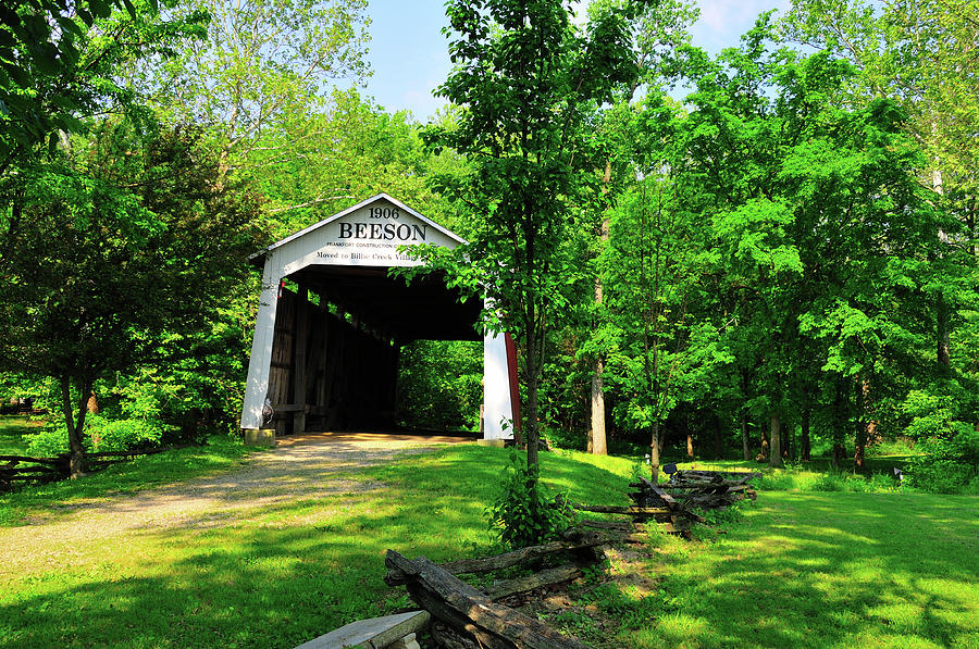 Beeson Covered Bridge Photograph by David Arment