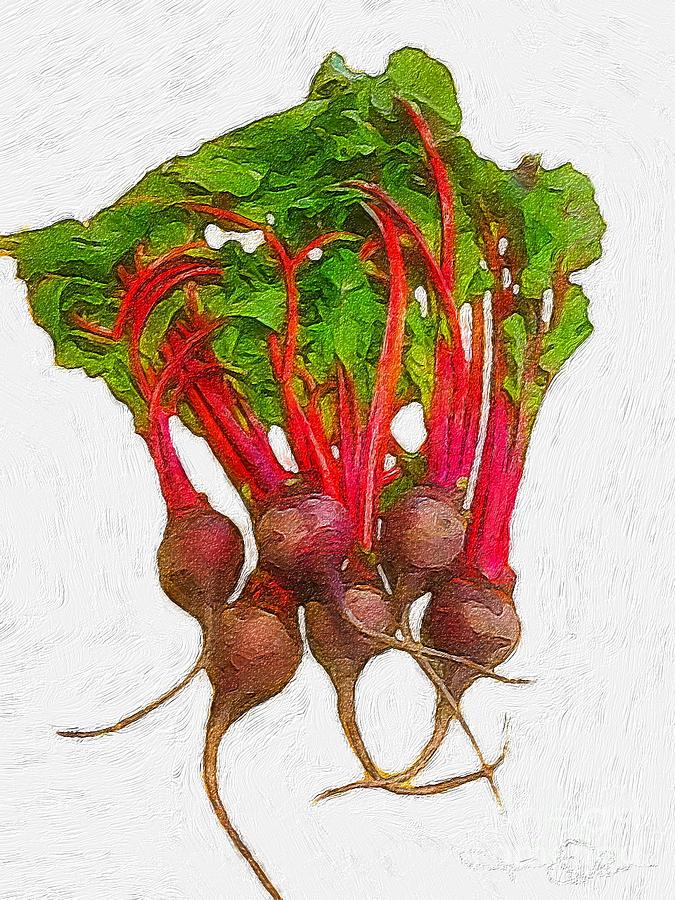 Beets Painting by Lisa Owen