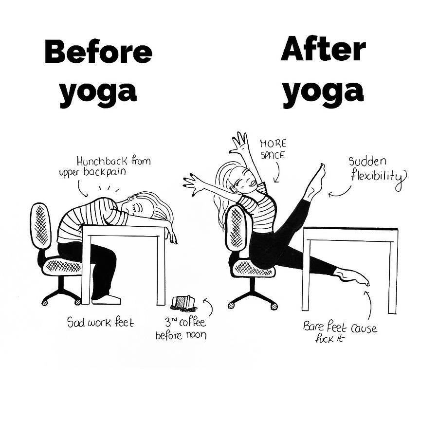 yoga before and after