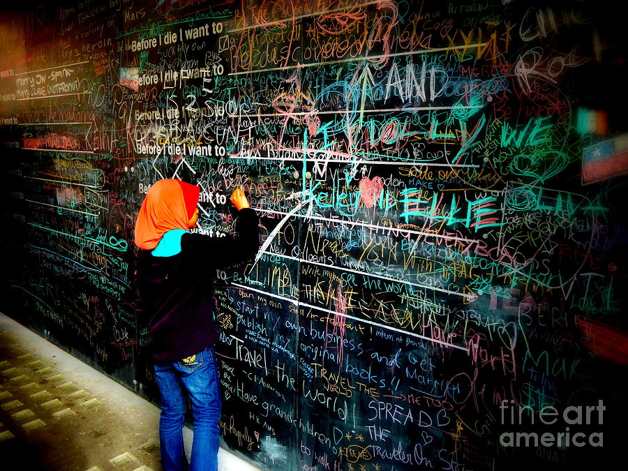 Before I die... Photograph by Lexa Harpell