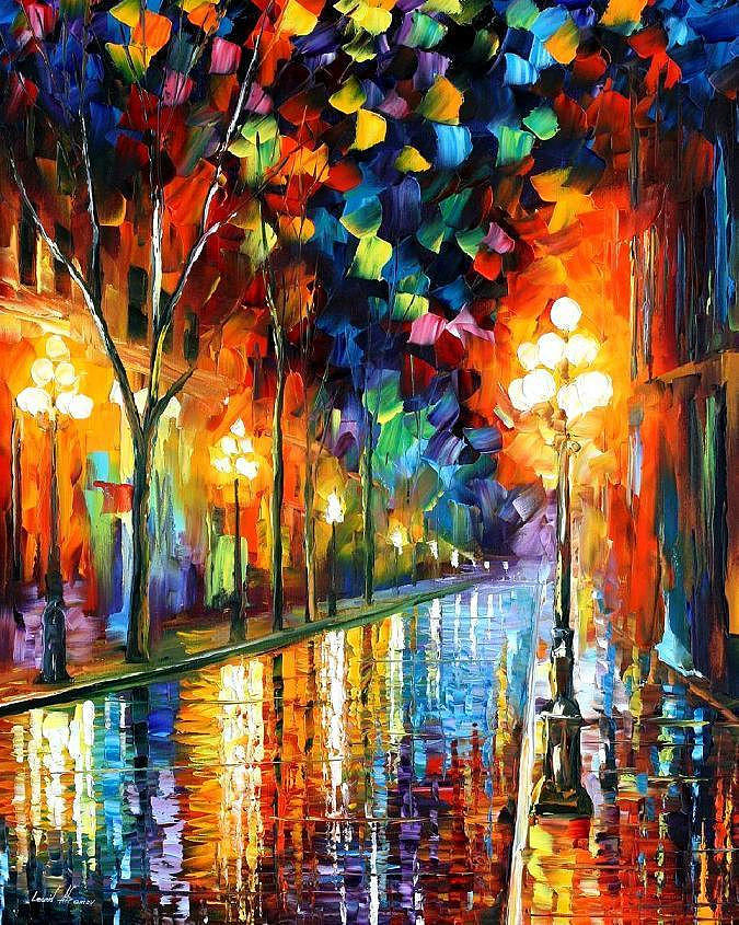 Before Morning - PALETTE KNIFE Oil Painting On Canvas By Leonid Afremov ...