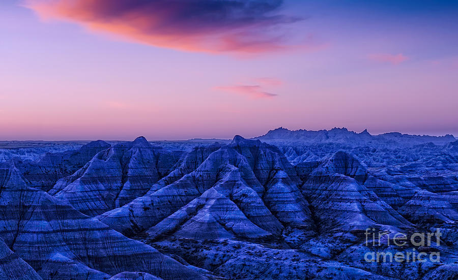 Before Sunrise, Badlands National Park Photograph by Jerry Fornarotto