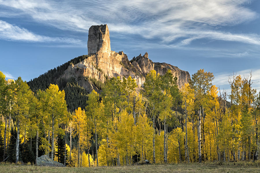 Before Sunset at Chimney Rock Photograph by Denise Bush