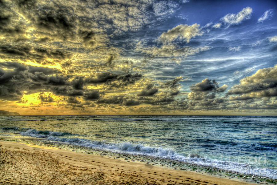 Before Sunset North Shore Oahu Hawaii Collection Art Photograph by Reid Callaway