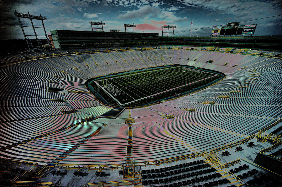 Football Photograph - Before The Game At Lambeau by Lawrence Christopher