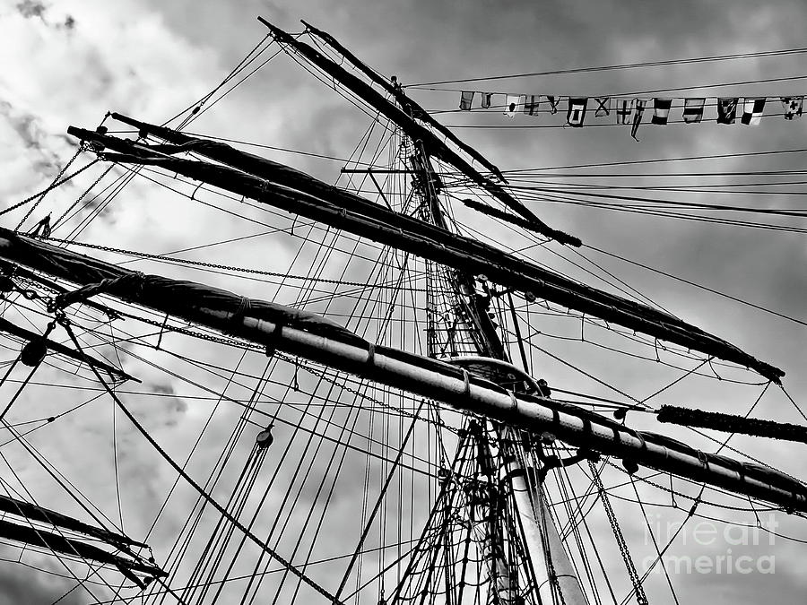 Before the Mast BW Photograph by Tim Richards