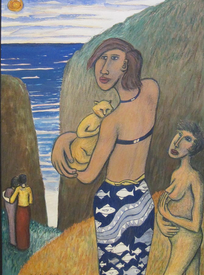Landscape Painting - Before The Sea by Bea Garth Landscape Painting - Before The Sea by Bea Garth