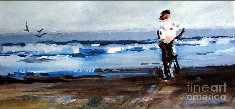 Bicycle Painting - Before The Storm by Pauline Hauder