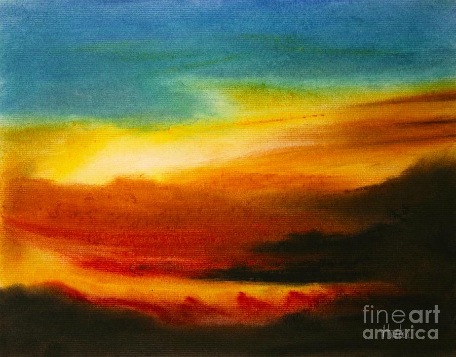 Sunset Painting - Before The Storm by Terry  Hester