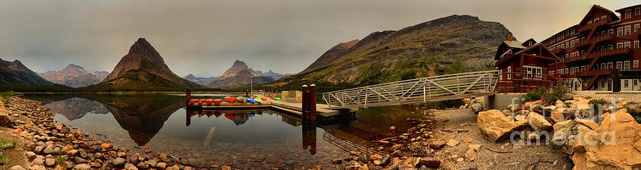 Glacier National Park Photograph - Before The Swiftcurrent Boat Cruise by Adam Jewell
