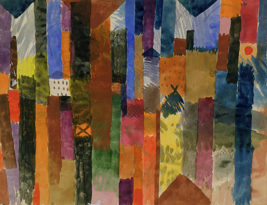 Before The Town by Paul Klee 1915 Painting by Movie Poster Prints
