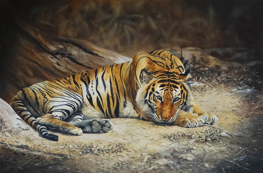 Bengal Tiger Painting by Julian Wheat - Fine Art America