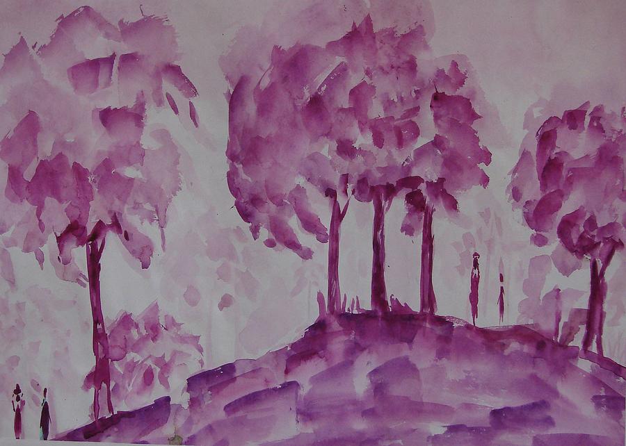 Nature Painting - Begining Of Ending by Rima