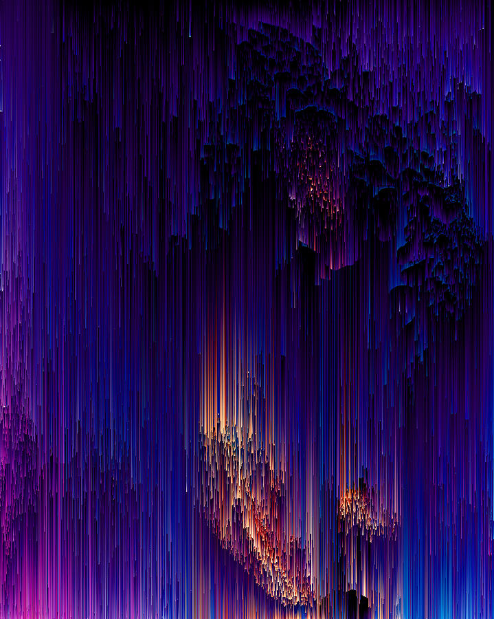 Beglitchment - Pixel Art Digital Art by Jennifer Walsh