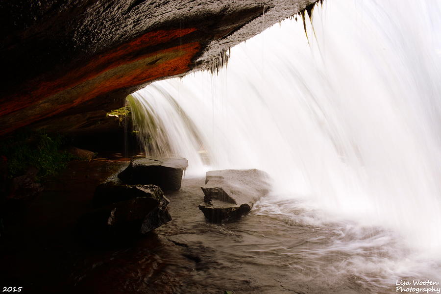 Behind Bridal Falls Photograph by Lisa Wooten
