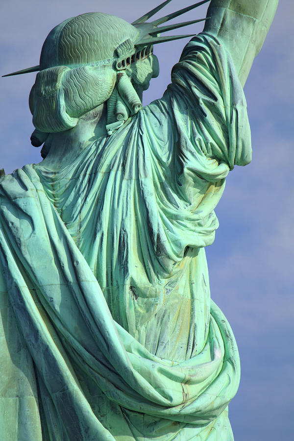 Statue Of Liberty Photograph - Behind Liberty by David Naman