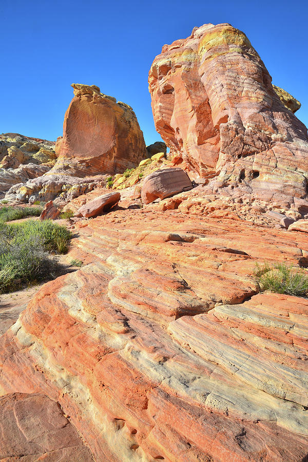 Behind Nike Rock in Valley of Fire Photograph by Ray Mathis