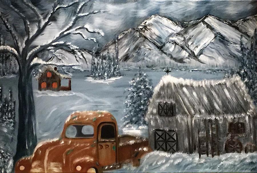 Behind The Barn 6  Painting by Donna Painter