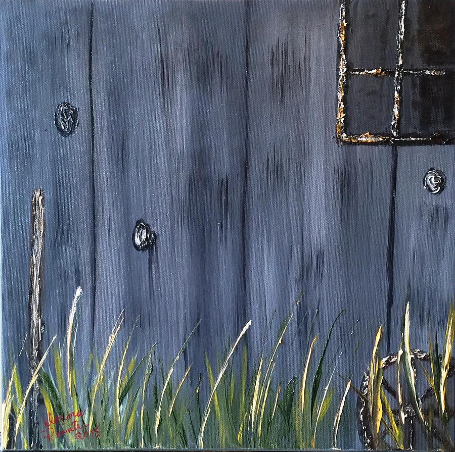 Behind The Barn Painting by Donna Painter