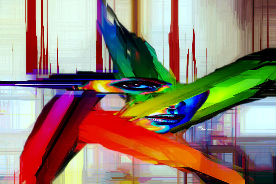 Behind the Glass Digital Art by Rafael Salazar