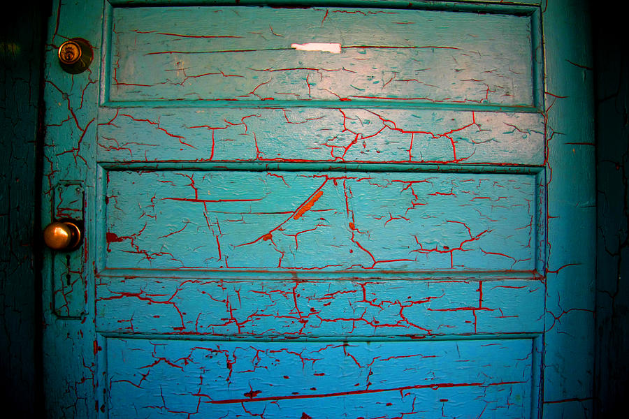 Behind The Turquoise Door Photograph by Kreddible Trout