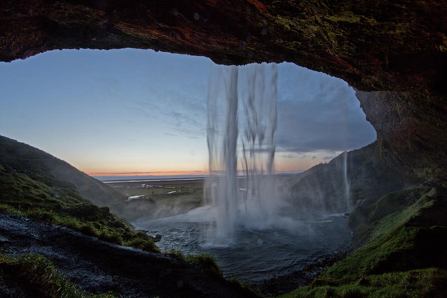 Behind the Waterfall Photograph by Jack Nevitt