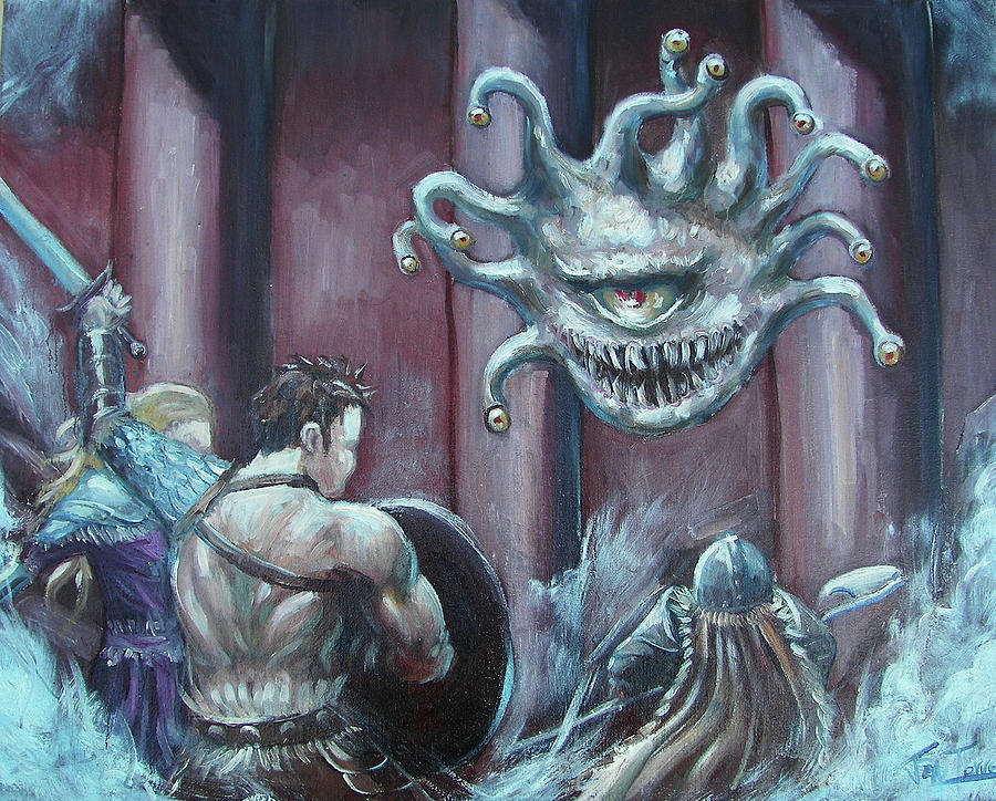 Dungeons And Dragons Painting - Beholder by Jonathan Torres