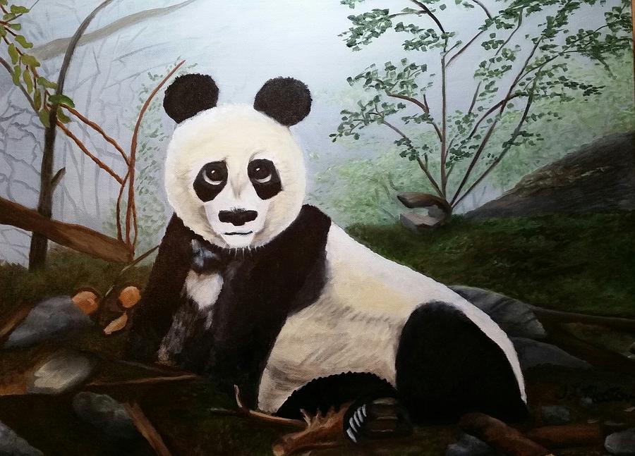 Bei Bei  Painting by Tina Mostov