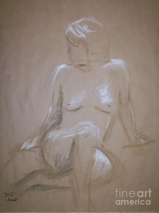 Nude Painting - Beige Nude by Tina Siddiqui