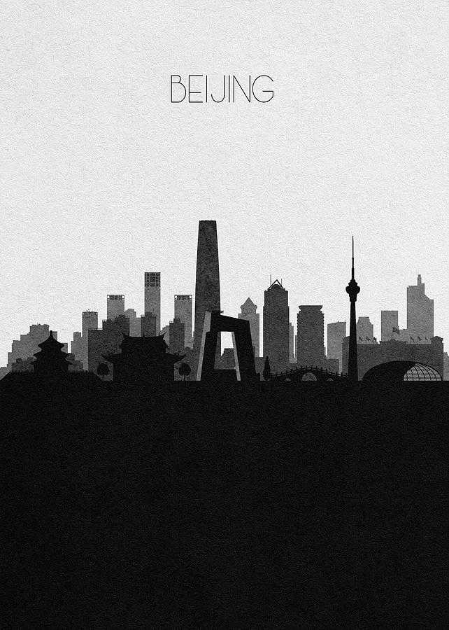 Beijing Cityscape Art Digital Art by Inspirowl Design