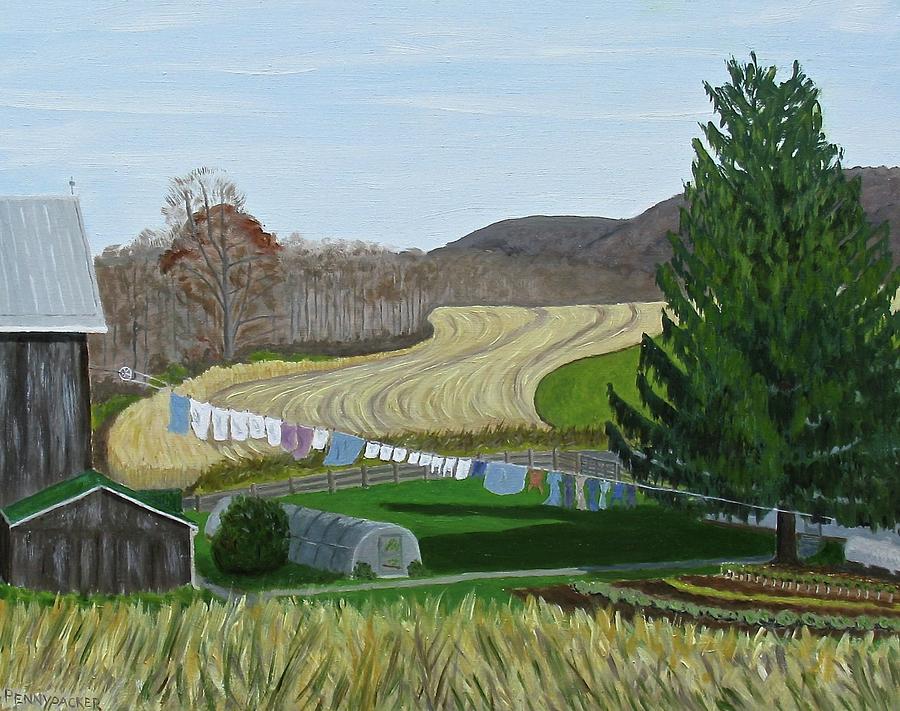 Beilers View of Egg Hill Painting by Barb Pennypacker