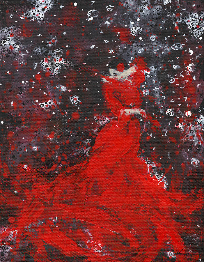 Fox Painting - Being a Woman No11 - The Dance by Kume Bryant