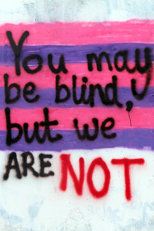 Being Blind Painting by Munir Alawi