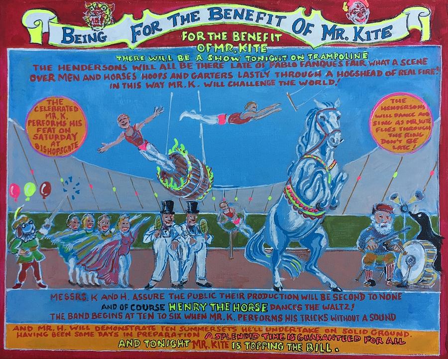 Being For The Benefit Of Mr. Kite Painting by Jonathan Morrill