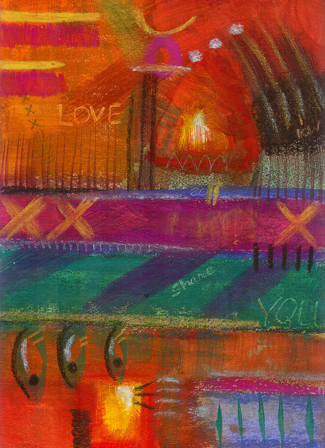Being In Love Painting by Angela L Walker