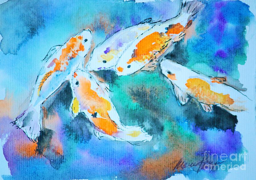Koi Painting - Being Koi by Marcia Breznay