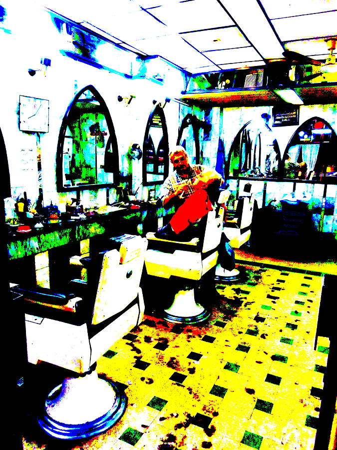 Beirut Barber shop  Photograph by Funkpix Photo Hunter