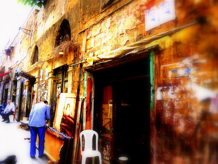 Abstract Photograph - Beirut Basta Street  by Funkpix Photo Hunter