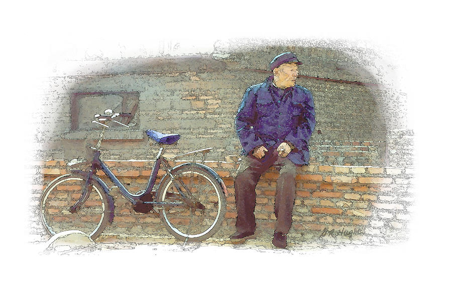 Bejing Bike Digital Art by Gary Hughes