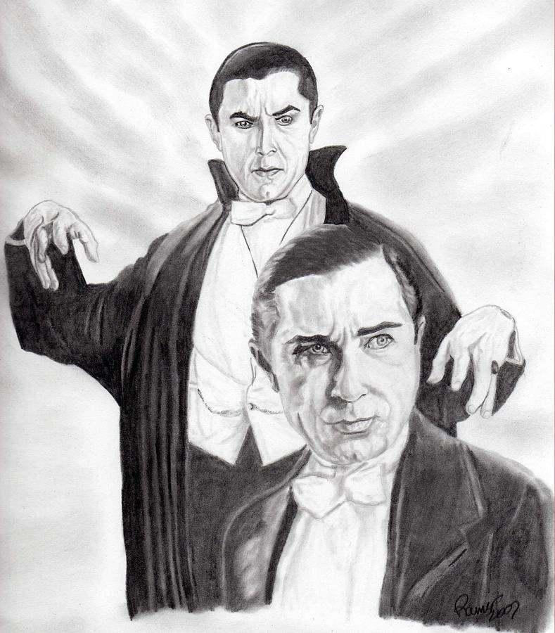 Horror Ink Sketches by Miguel Guerra - Dracula Tribute to Bela Lugosi