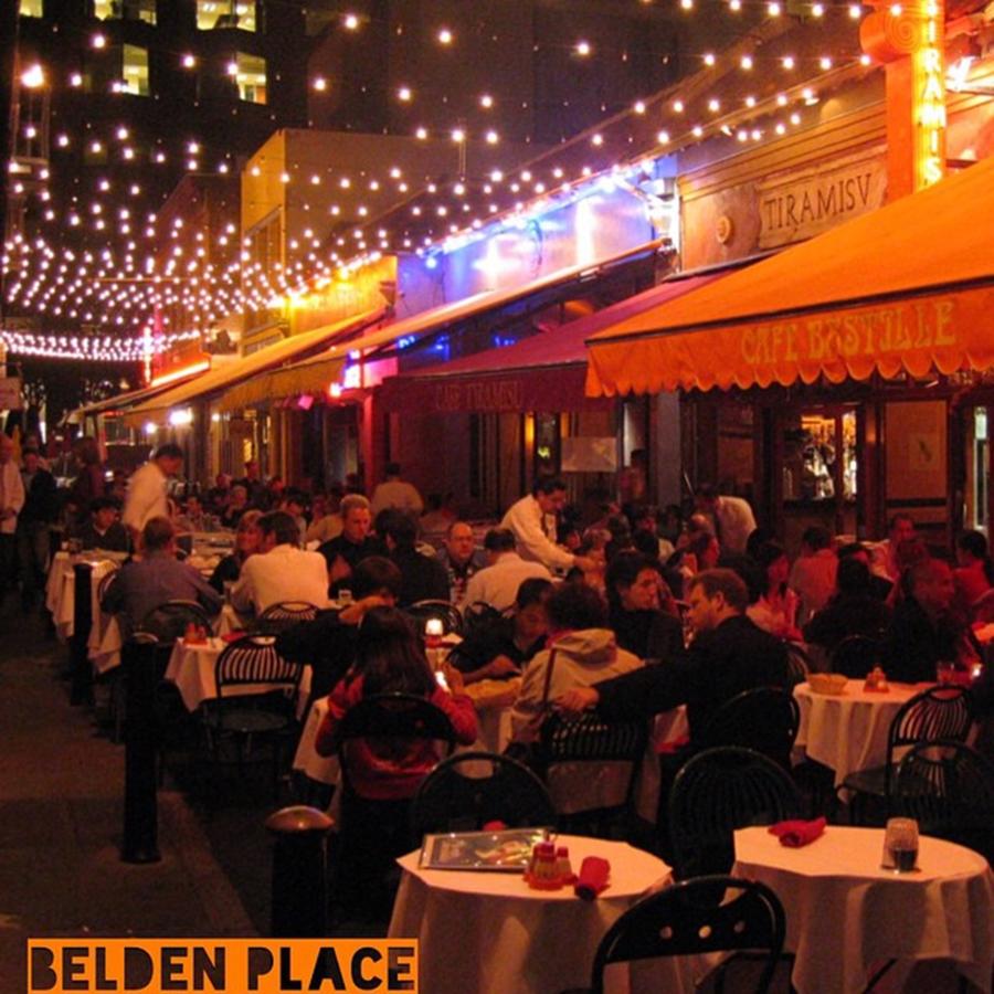 People Photograph - Belden Place, The French Quarter In San by R Randall Schroeder
